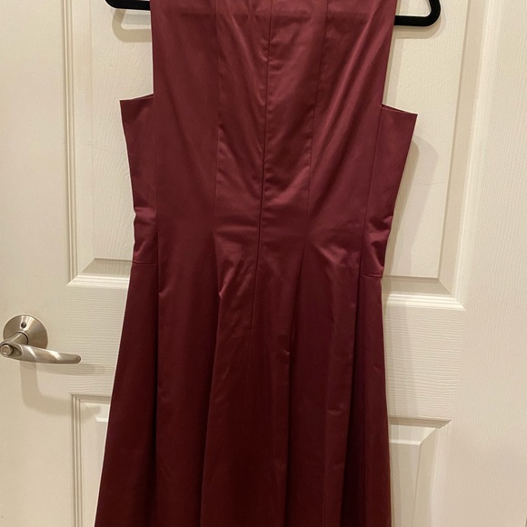 BOSS burgundy dress size 4 Dumine - Picture 6 of 8
